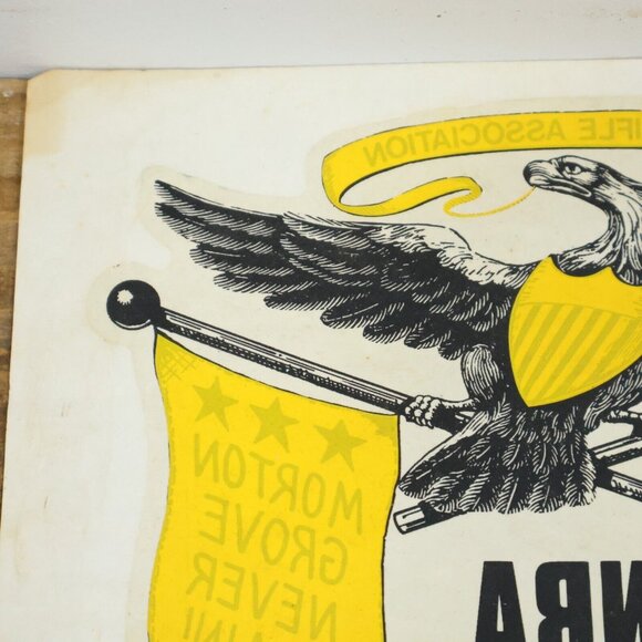 Vintage NRA Member Heat Transfer Decal for Shirts or Cloth 7.5in Wide - Picture 3 of 6